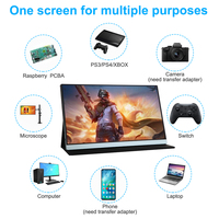Écran Oled 15.6 pouces, Triple support, moniteur Portable mince pour ordinateur portable, double écran triple