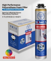 Scellant en mousse PU de silicone de haute qualité pour le scellement d'isolation et pour le remplissage d'écart pour l'emballage