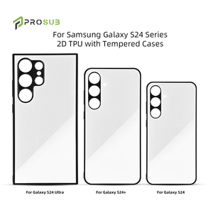 Coque de téléphone Prosub Sublimation 2D TPU PC Sublimation Coque de téléphone vierge avec feuille de verre pour <span class=keywords><strong>Samsung</strong></span> S24 Series - Product Image 2