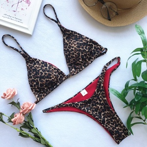 Leopardo Sexy <span class=keywords><strong>Tanga</strong></span> Bikini Vikinis Trajes De baño Para Mujer mujeres traje De baño - Product Image 4