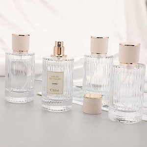 Nouveau flacon vaporisateur de parfum de luxe délicat de petite capacité 30 ml 50 ml avec couvercle doré, très vendu - Product Image 5