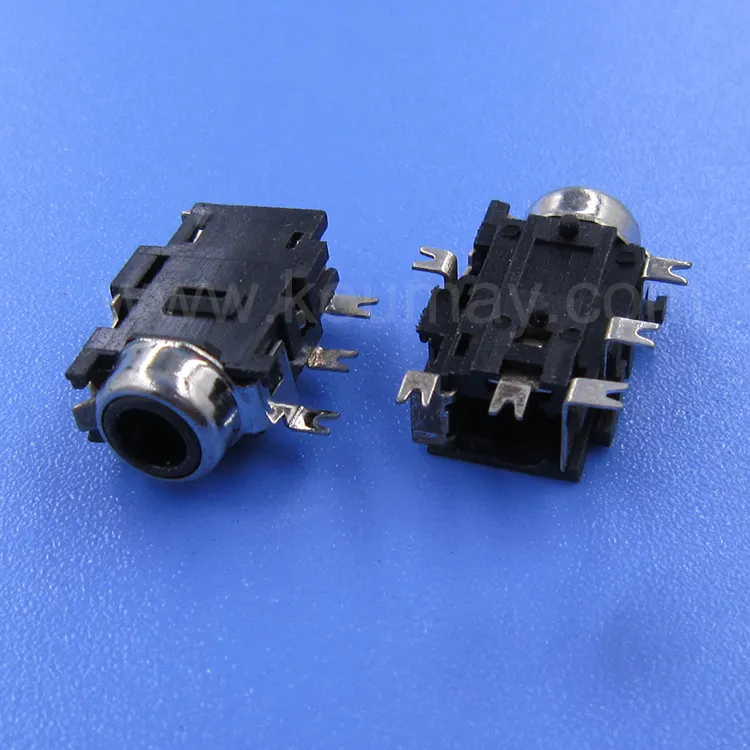 3.5mm patch headphone jack PJ-3513 Sound card/intercom audio and video 6 pin 6 pole patch connector PJ3513