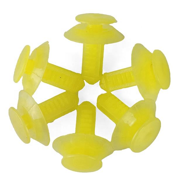Auto Plastic Retaining Rivet PA66 Material Yellow Automotive Nylon Car ...