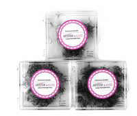 Super Matte Black 12D Abanicos de pestañas sueltas Hechos a mano 500 Fans Pro Curl Promade Lashes