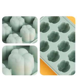 Gran oferta hogar DIY silicona cubo de hielo casero con tapa 24 rejilla gránulos de hielo molde de fondo suave garra de gato modelo de hielo en forma de corazón - Product Image 4