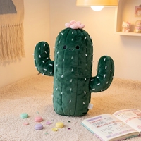 Coussin en peluche Cactus Kawaii personnalisé, en coton doux, rembourré en coton PP, en forme de plante, décoration d'intérieur, OEM ODM, vente en gros