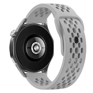 Correa de Reloj de Silicona Transpirable de 18/20/22 mm para Relojes Inteligentes Garmin <span class=keywords><strong>Huawei</strong></span> <span class=keywords><strong>Watch</strong></span> <span class=keywords><strong>GT</strong></span> 5 <span class=keywords><strong>Pro</strong></span> para Samsung Galaxy <span class=keywords><strong>Watch</strong></span>, Correa Deportiva - Product Image 4