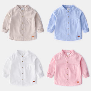 Blusa de Estilo Coreano para Niños, Cuello Alto, Algodón, Manga Larga, Último Diseño de Tienda en Línea - Product Image 3