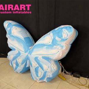 2 मीटर अनुकूलित ताजा रंग inflatable नीली तितली, पार्टी सजावट के लिए इंफ्लेटेबल तितली पंख गुब्बारा - Product Image 1