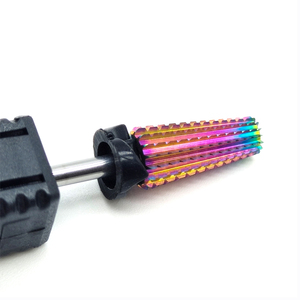 ดอกสว่านเจียรเล็บทังสเตนคาร์ไบด์ 7.0 มม. 5 in 1 แบบตัดไขว้ เคลือบสีรุ้ง สำหรับล้างเจล ใช้งานได้เสถียร เหมาะสำหรับร้านทำเล็บ - Product Image 3