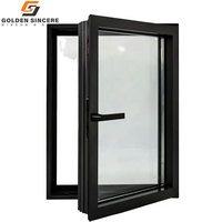 Fenêtres à battants en aluminium modernes GS, anti-effraction, avec grille anti-effraction