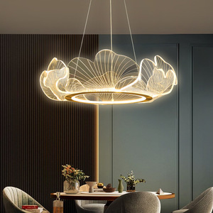 Lotus <b>Leaf</b> Chandelier Postmodern Italian Luxury Style for Tea Room Dining Room Master Bedroom Study Postmodern Pendant <b>Light</b> - Product Image 4