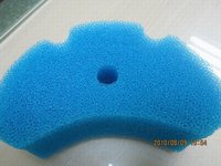 Élément filtrant en mousse de polyuréthane de qualité supérieure 15-80ppi à cellules ouvertes, couleur noire, avec charbon actif, feuille d'éponge aérienne haute densité