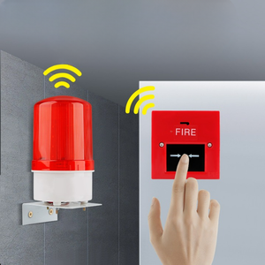 Hot Bán Cầm Tay Âm Thanh Và Ánh Sáng Báo Động Ánh Sáng Lửa Thoát Của Nhãn Hiệu Nút Báo Động - Product Image 4