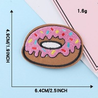 Vente en gros de patchs en forme de nourriture Accessoires de vêtement Autocollants en tissu Patchs de broderie décoratifs au fer pour vêtements