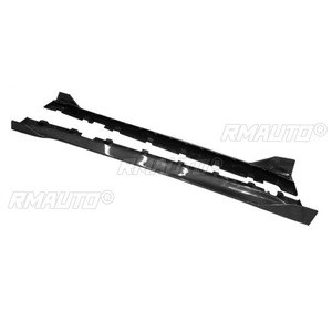 Alerón lateral de fibra de carbono real para Ford Mustang 2015-2022, protector de faldón, divisor de parachoques, kit de carrocería, accesorios para coche - Product Image 6