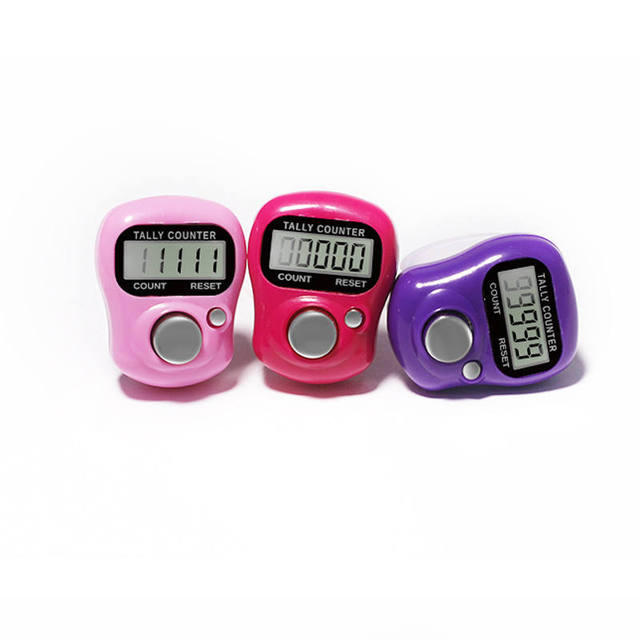2024 New Mini Finger Counter LCD Electric Digital Display for Sewing Knitting Weave Tool Finger
