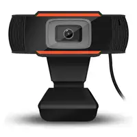 Dropship Webcam HD 720P PC USB, Kamera Web Video Siaran Langsung dengan Mikrofon