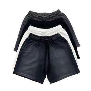 Tùy Chỉnh 400gsm 100% Cotton Lông Cừu Quá Khổ Phù Hợp Với Quần Short Sidr Và Trở Lại Túi Giặt Jogger Quần Short Cho Nam Giới - Product Image 4