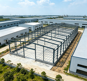 Almacén de Estructura de Acero Prefabricado y Ensamblado, Edificio Industrial Modular de Acero Prefabricado para Almacenamiento y Taller - Product Image 4