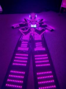 Traje de Robot con Zancos LED para Baile, con Guantes Láser, para Club, Cosplay, Ropa y Accesorios de Baile, Máscara - Product Image 4