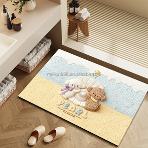 Alfombra Moderna Antideslizante Hecha a Máquina, Alfombra de Entrada Impermeable de Nappa PU + Cuero Sintético Antideslizante, Antifatiga, Lavable, para Uso en el Hogar y Hoteles - Product Image 5