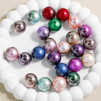 Perles en vrac imitation nacre ABS blanches nacrées UV de 10-30 mm à grand trou, pour vêtements, sacs et accessoires, vente en gros