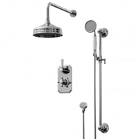 Système de douche à effet pluie Weihao en laiton brossé doré non revêtu, kit de douche mural encastré, ensemble de douche thermostatique pour salle de bain