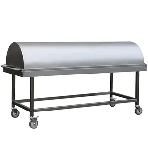 Hot Sale Funeral Equipment Autopsy Dead Body Transport Trolley With Cover
