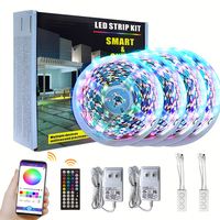 Bandes LED en plastique flexibles réglables, télécommande, étanches IP67, pour contrôle par application, synchronisation musicale, guirlandes lumineuses 12V, vente en gros