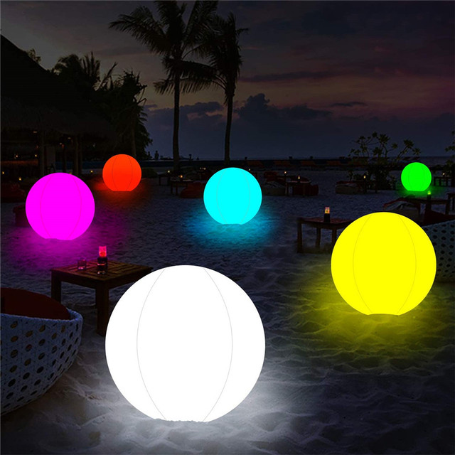 Led Glowing Light Balloon Toy Rechargeable 16 Color Flash Remote Control Balloon Party Decoration