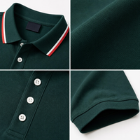 Polo para Hombre, 100% Algodón, 180 g/m², Logotipo Personalizado, Proveedor de Fábrica OEM, Manga Corta, Tejido de Punto, Ropa Casual