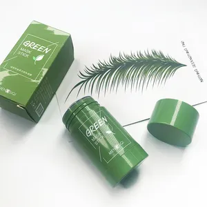 2021 New design rotating green tea mask can be customized packaging clean mask