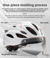 Casque de vélo homologué CE 2026 avec visière magnétique et feu arrière, respirant, pour adulte, vélo de route et VTT, résistant aux chocs
