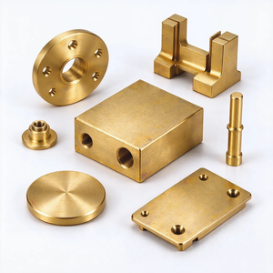 Composants en laiton usinés CNC 5 axes de haute précision, supports en laiton personnalisés OEM, brides et boîtiers de cavité, sur mesure à partir de dessin - Product Image 4