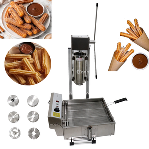 Máquina Profesional <span class=keywords><strong>Manual</strong></span> para Hacer Churros, Equipo de Comida Rápida, Acero Inoxidable, 5L, Máquina Comercial para Hacer Churros para Restaurante - Product Image 1