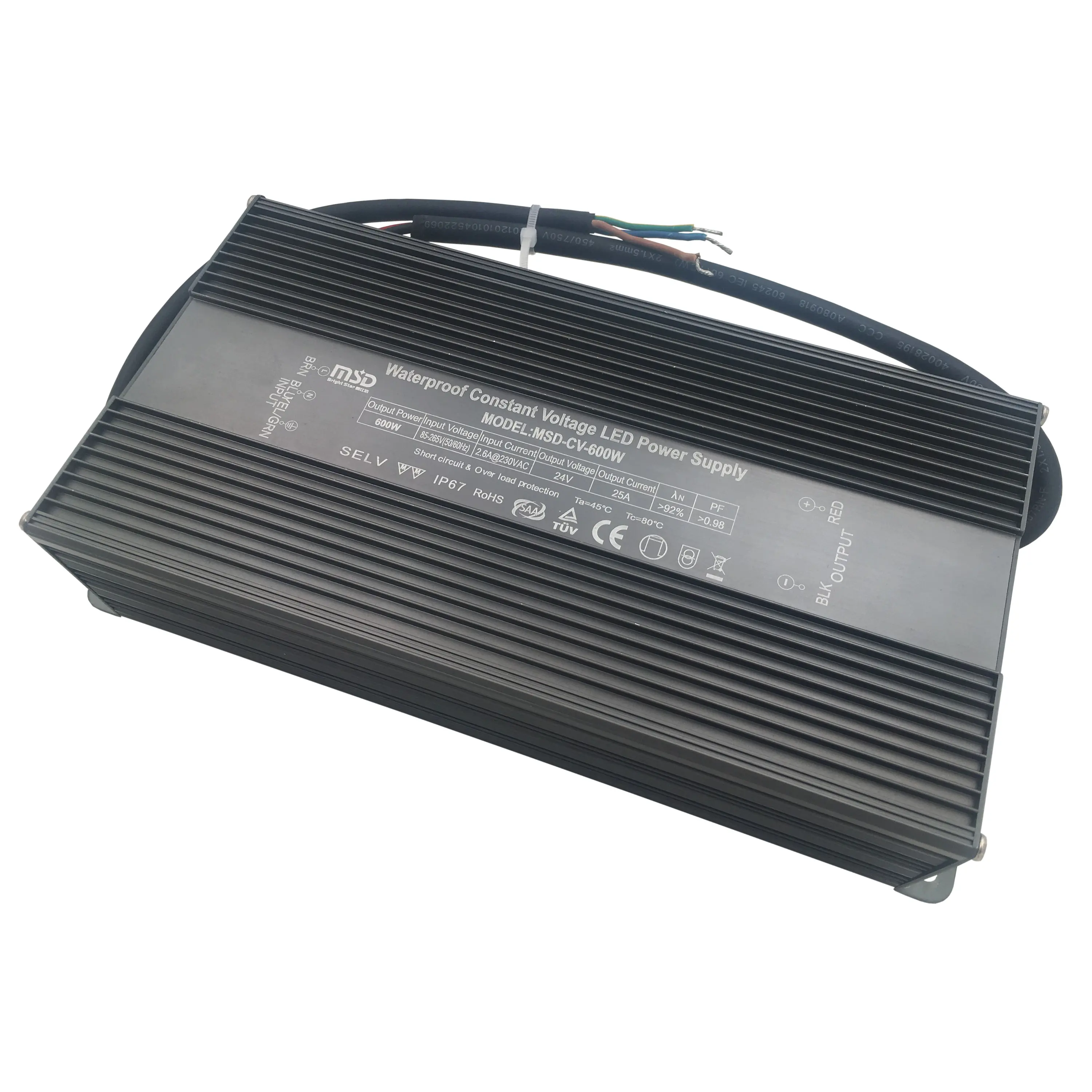 Hohe pf Konstant spannung Wasserdicht 600W 750W 800W LED-Treiber 24V 12V IP67 LED-Netzteil