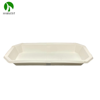 YN Tray Serie -5CB Witte Kaart met Houtnerfpatroon Biologisch afbreekbaar Recycleerbaar Kraftpapier voor Voedselverpakkingen