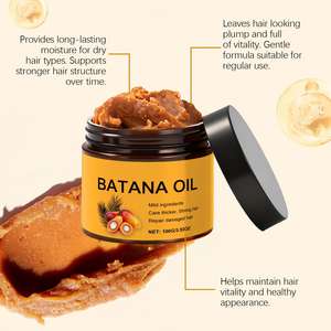 Gommage capillaire Batana 100g, étiquette privée OEM, huile de Batana, sel marin, exfoliant, hydratant, végétalien - Product Image 2