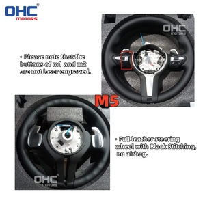 <span class=keywords><strong>Volant</strong></span> Tout Cuir Noir en Stock UE pour <span class=keywords><strong>BMW</strong></span> M3 F30 F36 F20 F16 M5 F10 F11 F06 E90 E92 E93 X5 E70 E82 - Product Image 6