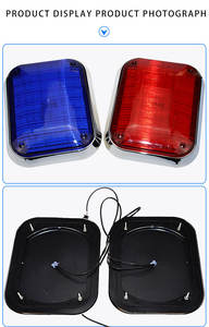 Voyant d'avertissement d'ambulance Lumière carrée latérale d'urgence étanche avec matériaux ABS et PC Produit d'alerte de trafic - Product Image 5