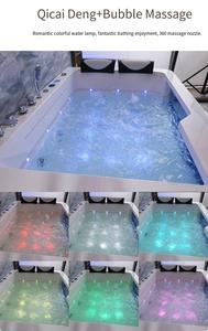 Set <span class=keywords><strong>Vasca</strong></span> <span class=keywords><strong>da</strong></span> <span class=keywords><strong>Bagno</strong></span> in Acrilico a Cinque Pezzi <span class=keywords><strong>per</strong></span> Adulti, <span class=keywords><strong>per</strong></span> Casa e Piccoli Appartamenti, con Bordo a Doppia Balza, Funzioni Massaggio e Idromassaggio, <span class=keywords><strong>per</strong></span> Immersione Prolungata - Product Image 6