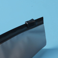 Sacs Plastiques Givrés Blancs Personnalisés avec Fermeture Éclair Ziplock pour Vêtements et Habillement