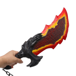 God of War <span class=keywords><strong>Lames</strong></span> d'Athéna Kratos Lame <span class=keywords><strong>du</strong></span> <span class=keywords><strong>Chaos</strong></span> Arme 45cm Matériel PU Katana Épée Jouet d'arme de samouraï Jouets de jeu pour enfants Cadeau - Product Image 2