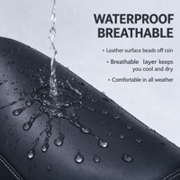 Ensemble de siège inférieur en cuir confortable pour Honda Click 160, plastique imperméable, respirant et durable