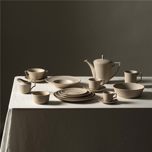 Matte Frosted Phong Cách Bắc Âu Hàng Hóa Nhà Gốm Espresso Cup Chiếc Đĩa Bán Buôn Giá Rẻ Nhỏ Gốm Cá Nhân Trà Ly & Đĩa - Product Image 6