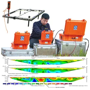 TEM Transient Electromagnetic Geophysical Equipment Resistivity Imaging Survey with GPS for Underwater Ore Gold Exploration