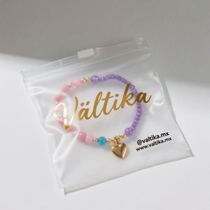 Venta al por mayor Ziplock bolsas de regalo collar pulsera joyería bolsa transparente pequeña cremallera Pvc bolsa logotipo personalizado para joyería - Product Image 2