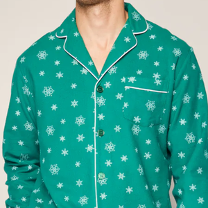 Hot Selling Factory Custom Men's Holiday Print <strong>Pajama</strong> Sets <strong>Unisex</strong> Thermal <strong>Christmas</strong> Pyjamas Set Men Breathable Sleepwear - Product Image 4