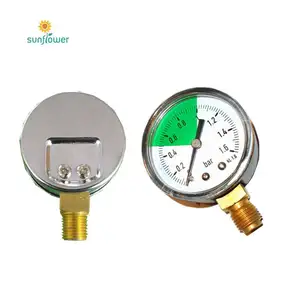 SS Case And Brass Internal Natural Gas 0-1kg/cm2/15psi KL 1.6 Bottom Connection Wise Pressure Gauge